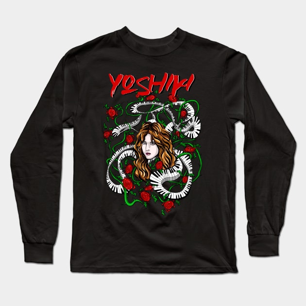 Rose of pain Long Sleeve T-Shirt by KubikoBakhar